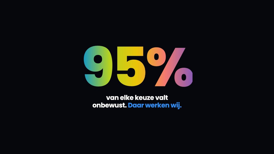 Slide: 95% van elke keuze valt onbewust