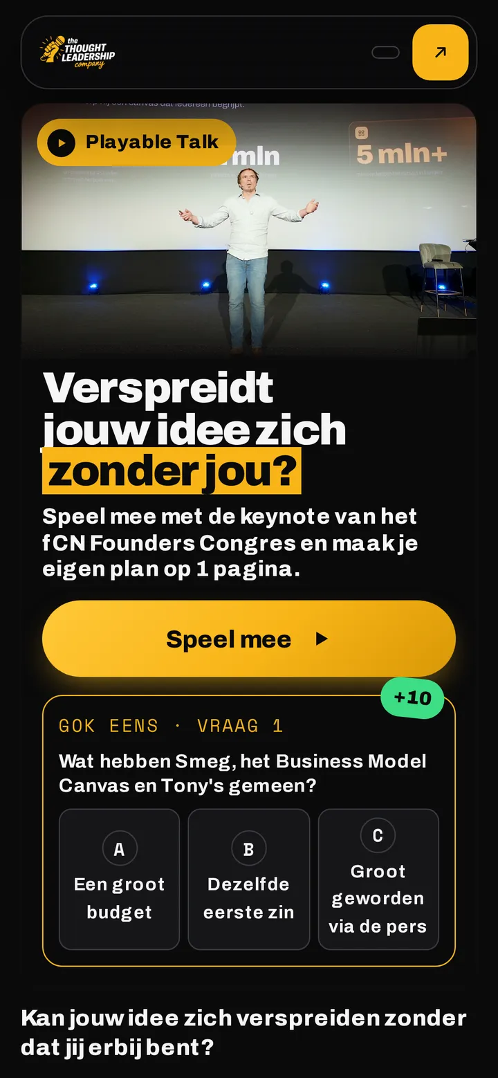 De Playable Talk op de telefoon