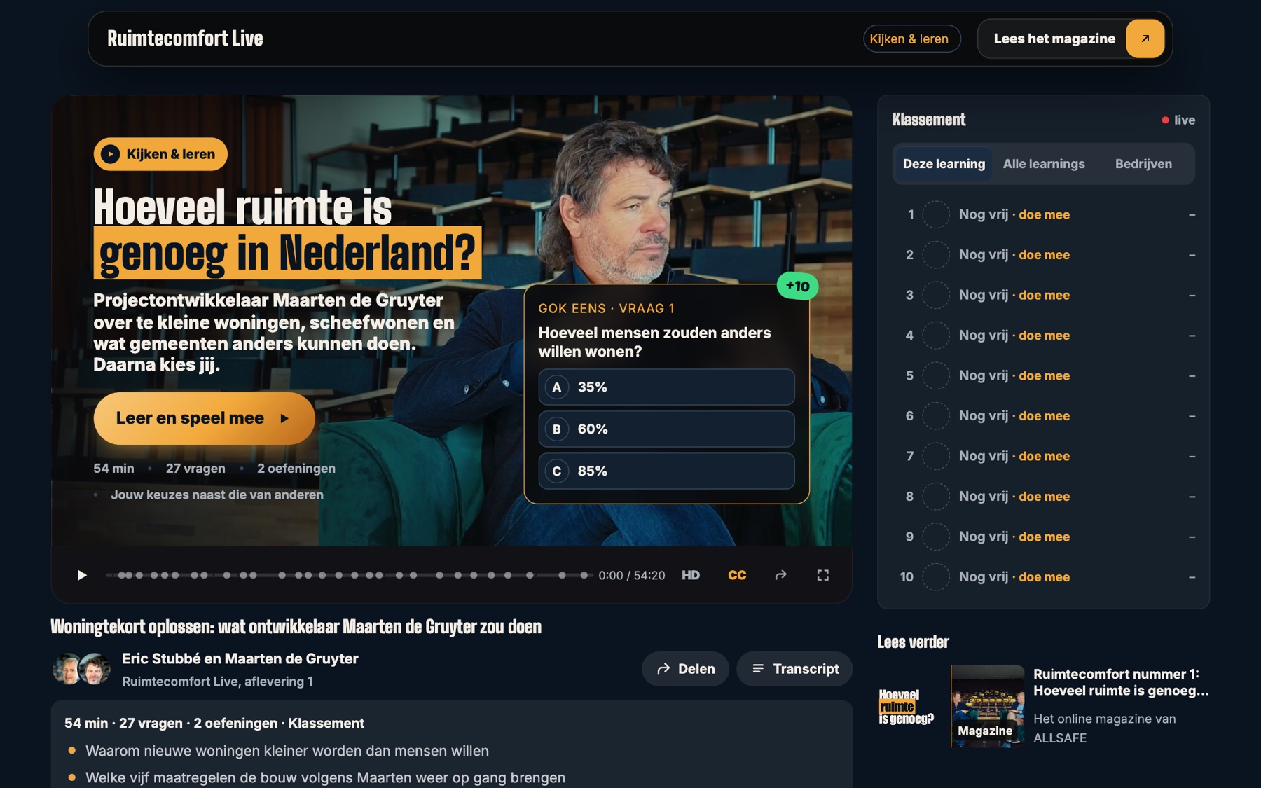 De learning met vragen