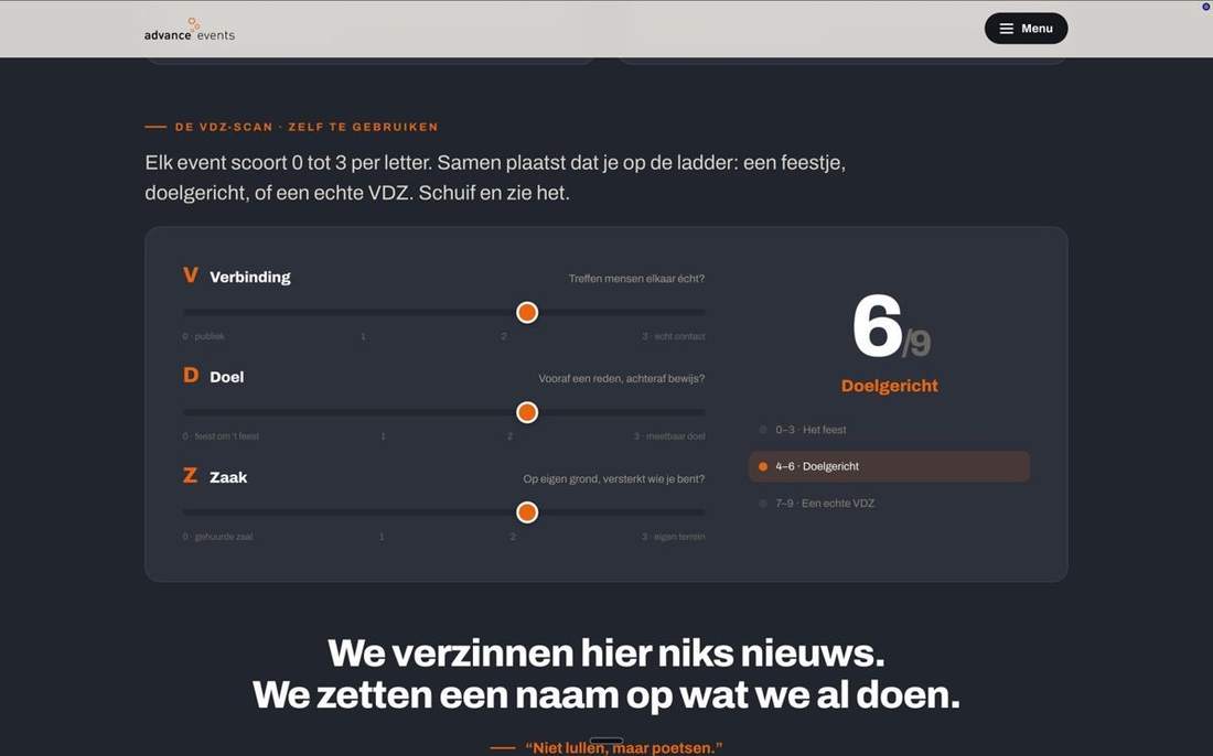 Werk voor Advance Events