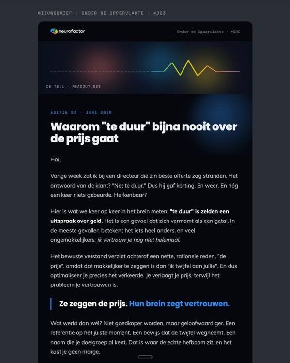 Werk voor Neurofactor