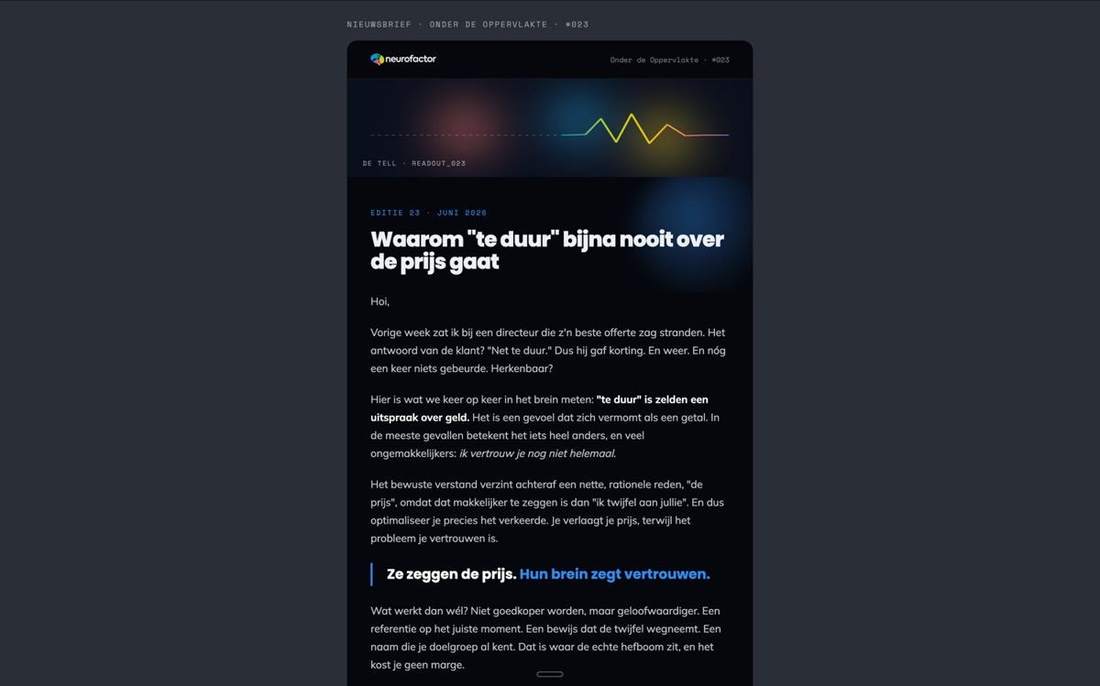 Werk voor Neurofactor