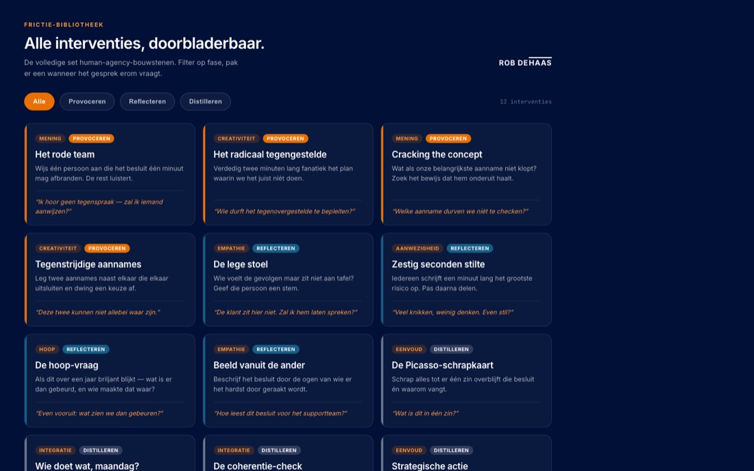 Werk voor Rob de Haas