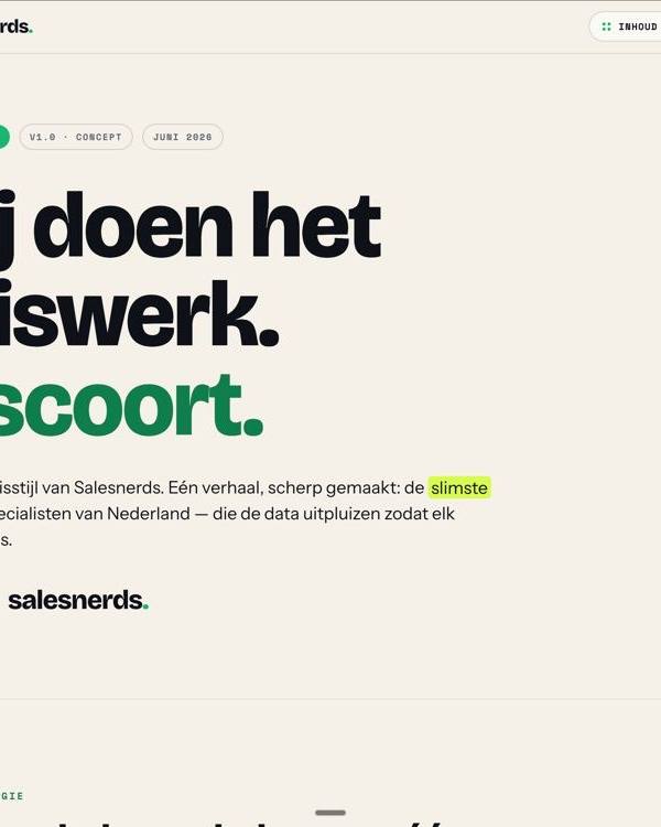 Werk voor Salesnerds
