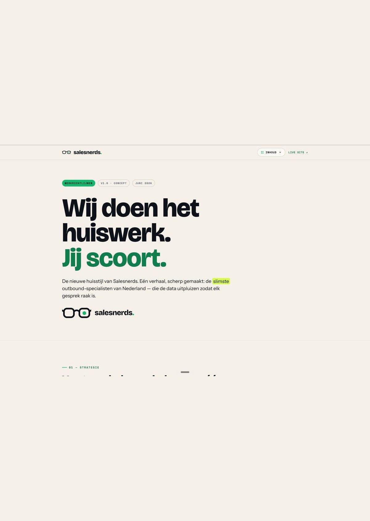 Werk voor Salesnerds