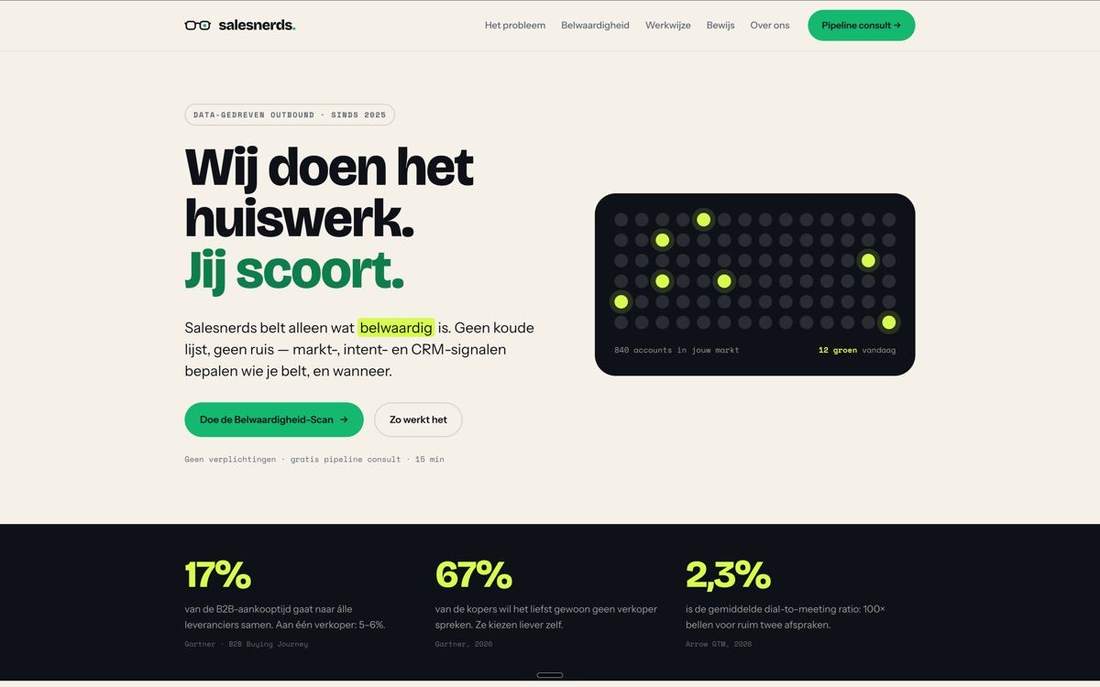 Werk voor Salesnerds