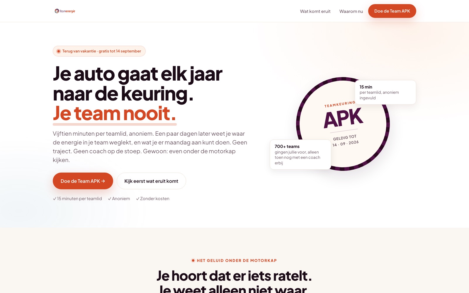 Werk voor Teamenergie