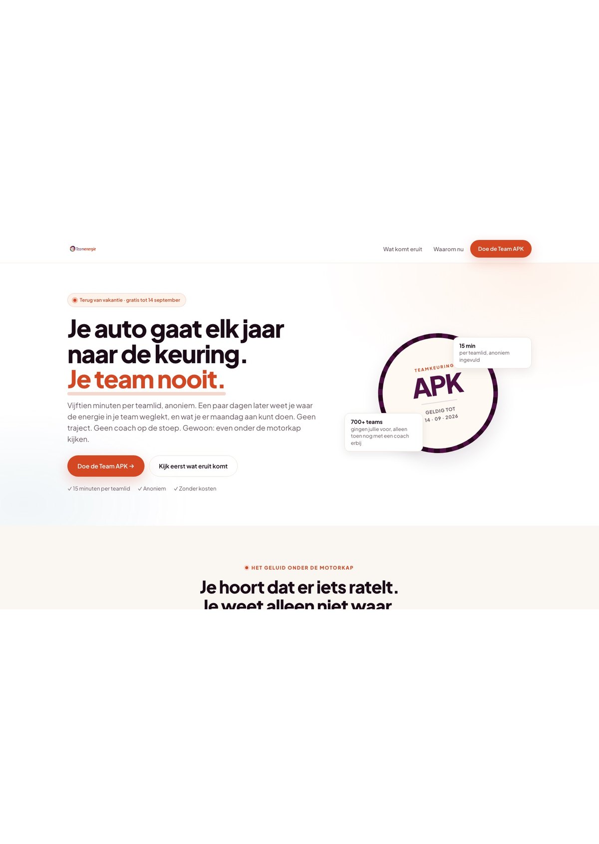 Werk voor Teamenergie