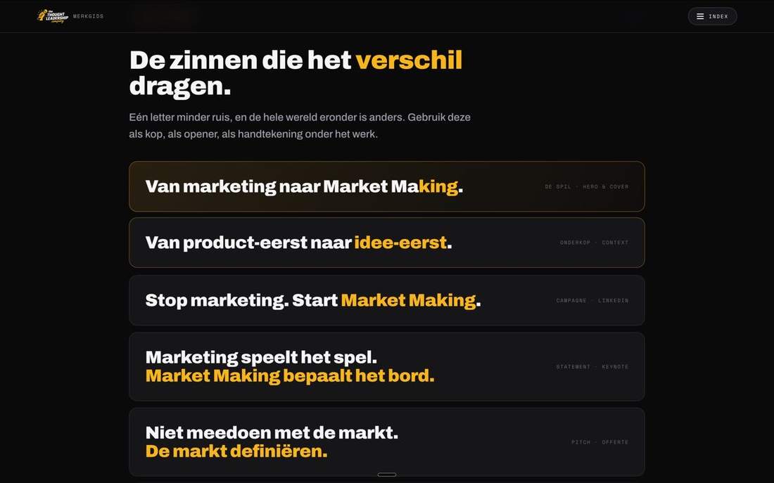 Werk voor The Thought Leadership Company