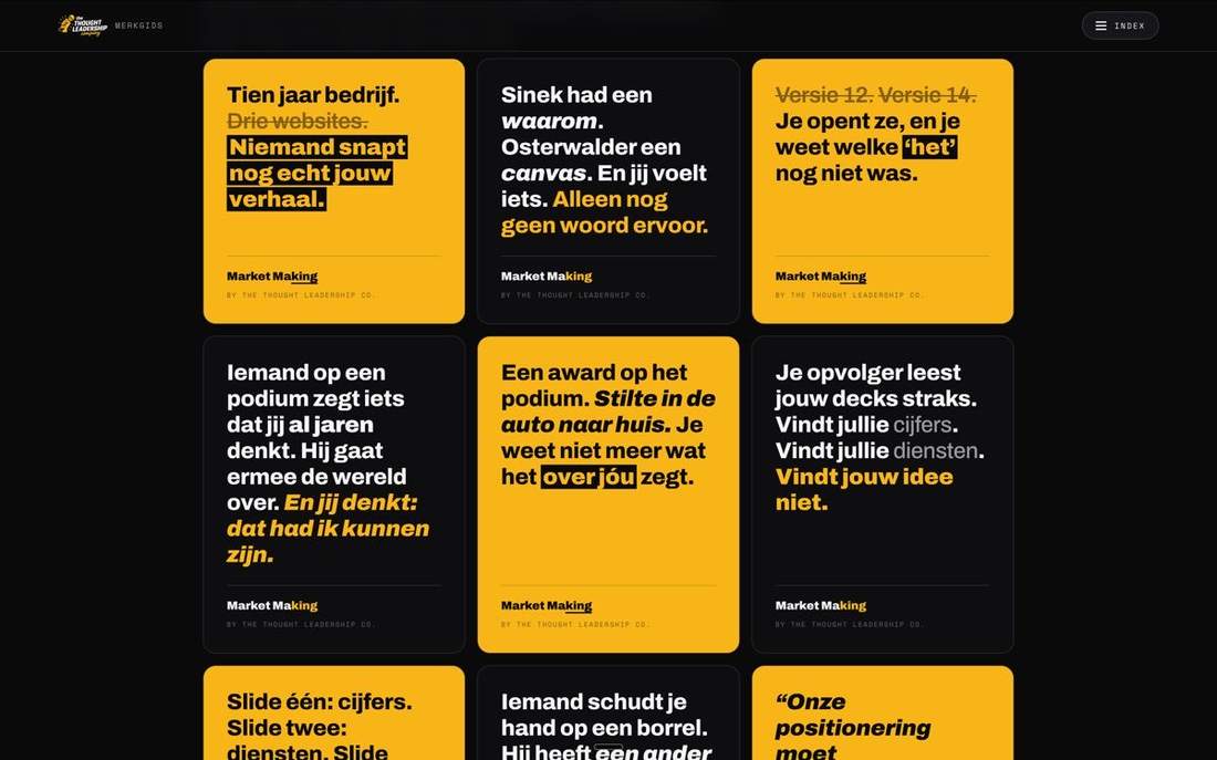 Werk voor The Thought Leadership Company