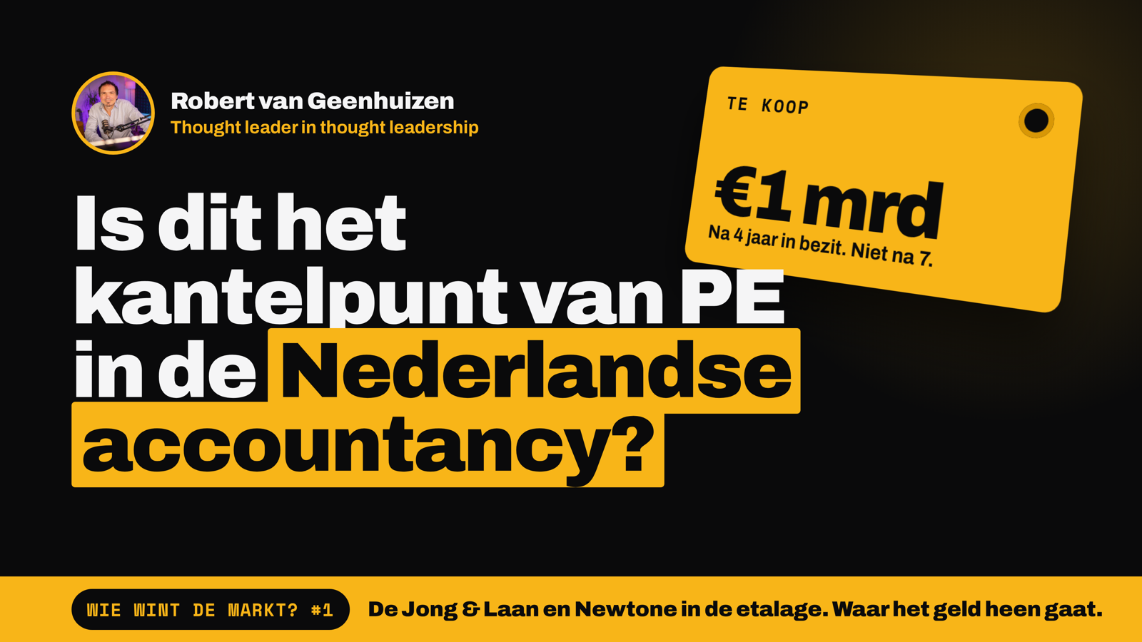 Wie wint de markt, aflevering een: accountancy