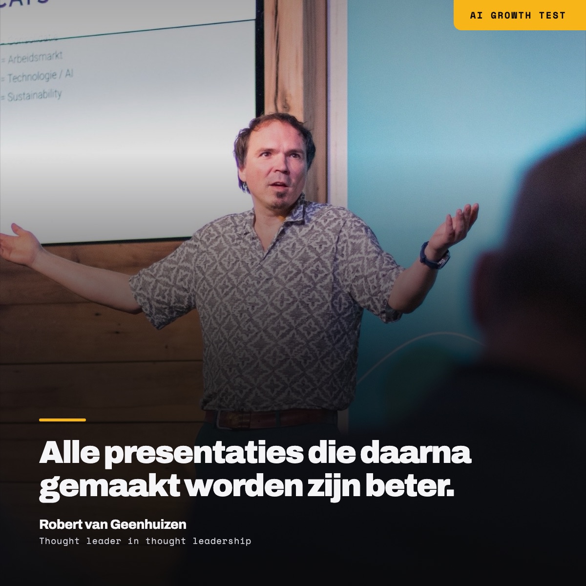 Robert van Geenhuizen over wat er gebeurt met de presentaties die daarna gemaakt worden