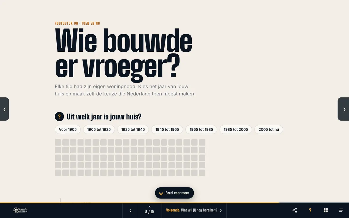 De pagina Wie bouwde er vroeger? uit het ALLSAFE-magazine