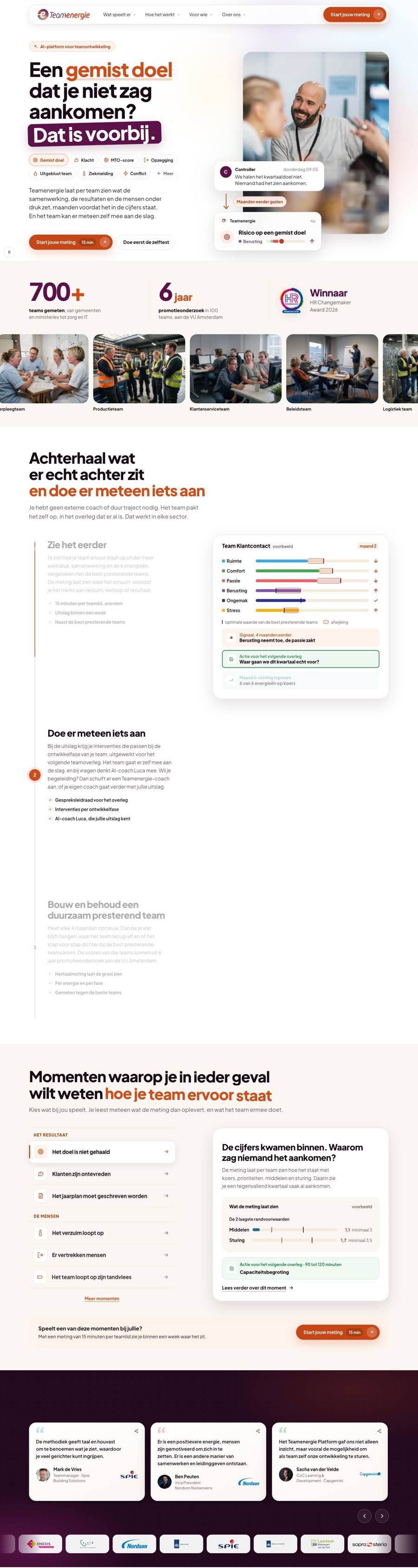 Website van Teamenergie