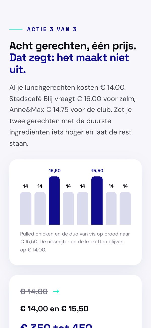 Het rapport: actie 3, de lunch