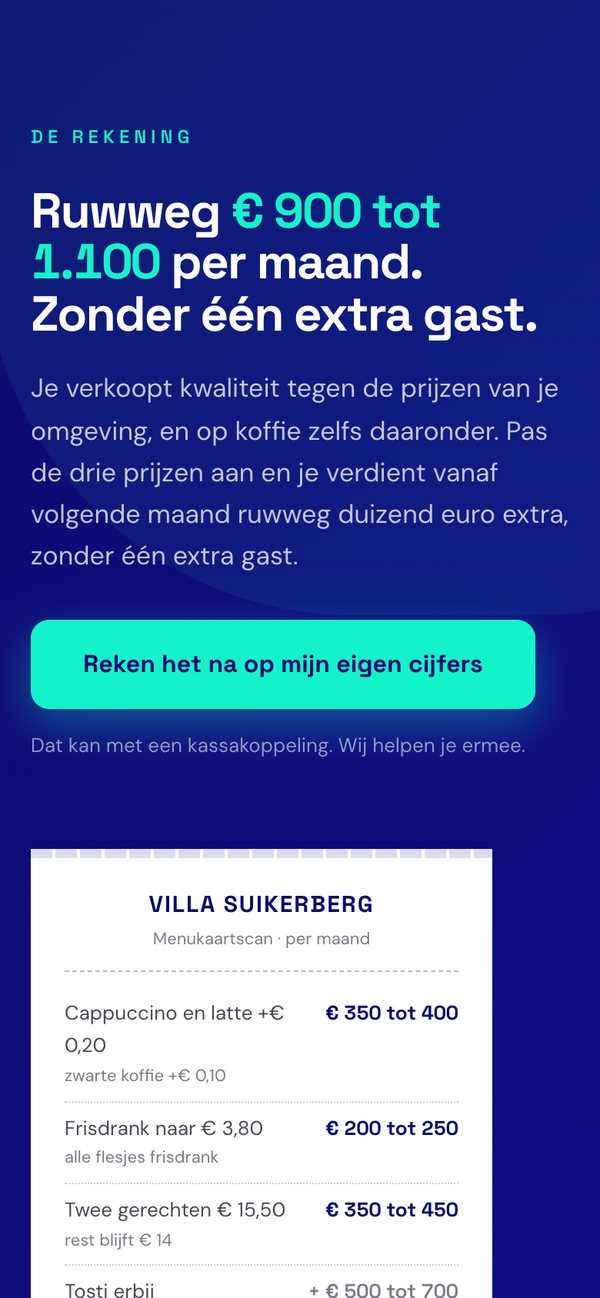 Het rapport: de rekening onderaan