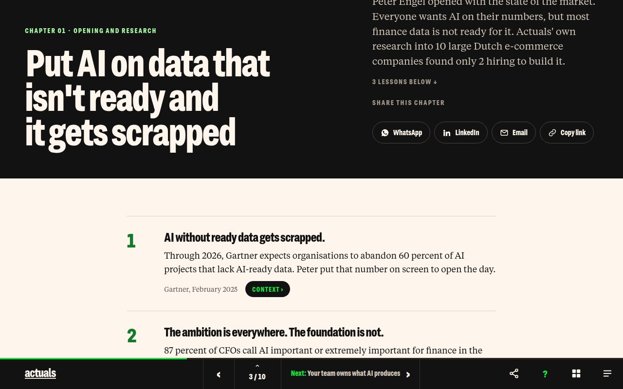Een hoofdstuk met lessen uit het magazine van Finance Unlocked