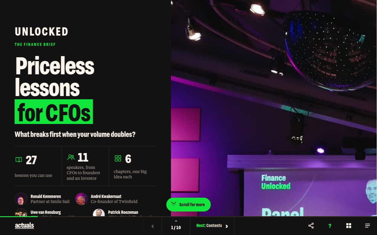 De cover van het magazine van Finance Unlocked